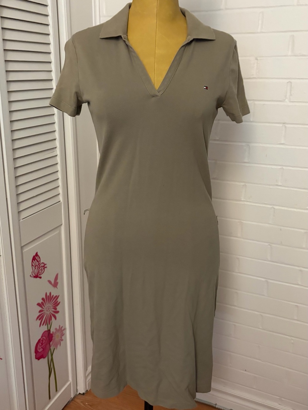 Tommy Hilfiger Olive Polo Shirt Dress